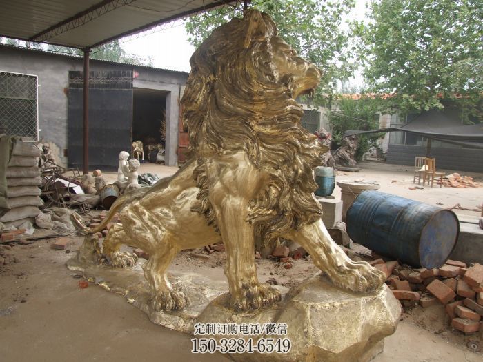 纯铜仿古狮子雕塑,动物雕塑,大型走狮雕塑标准 纯铜仿古狮子雕塑,动物雕塑,大型走狮雕塑标准