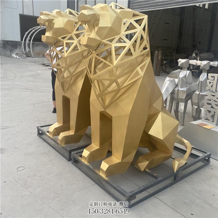 广场狮子雕塑批发,动物系列,不锈钢狮子雕塑制作 广场狮子雕塑批发,动物系列,不锈钢狮子雕塑制作
